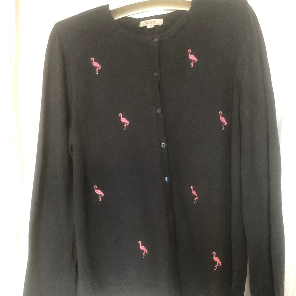 Loft Outlet Flamingo Cardigan